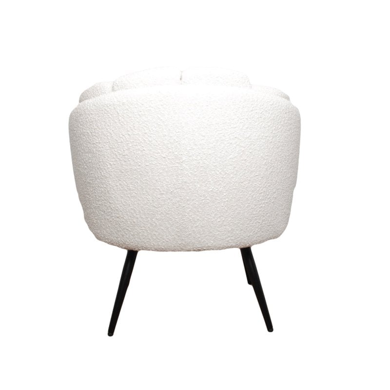 High five Loungesessel white pearl (boucle)