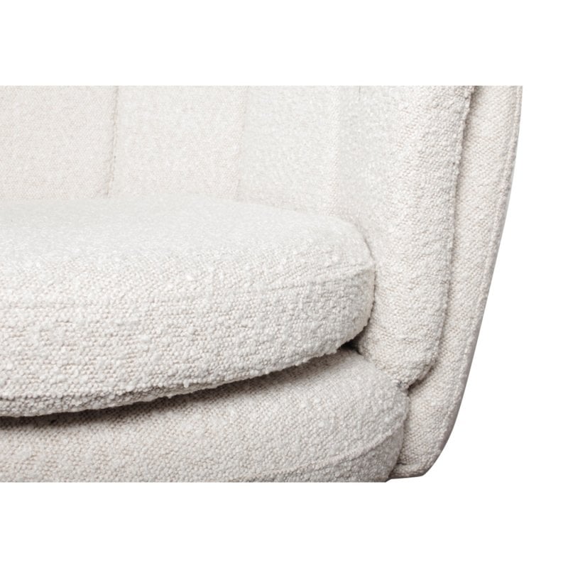 High five Loungesessel white pearl (boucle)